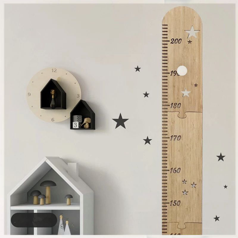 Baby Nursery Wall Mural - 북유럽 나무 어린이 키 성장 차트