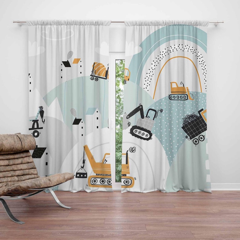 Baby Nursery Blackout Curtains - 아기 소년 보육원 커튼 무지개 구름