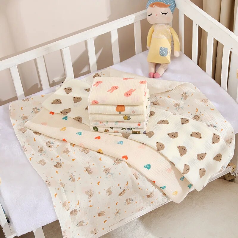 Swaddle Blanket Muslin - 신생아를위한 아기 수신 담요 면화 모슬린