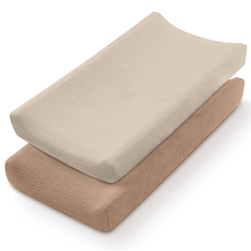 Changing Table Topper - 2PCS 기저귀 변경 패드 커버 100%