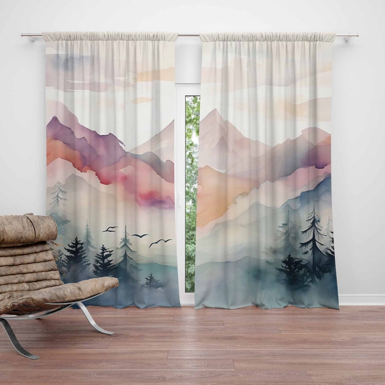 Baby Nursery Blackout Curtains - 산림 유아방 커튼 어린이 침실 커튼