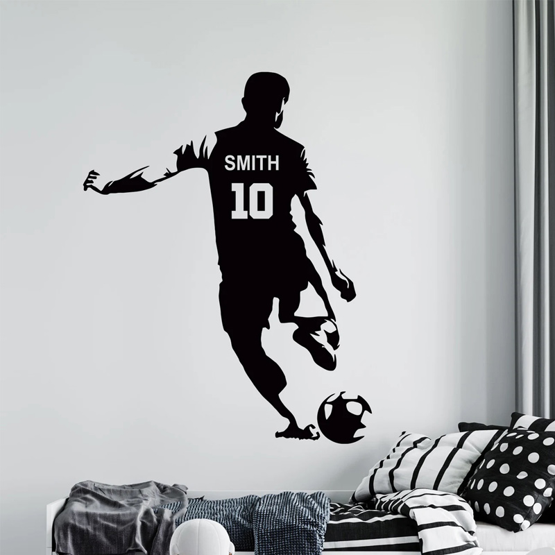Baby Nursery Wall Mural - 축구 선수 이름 및 번호 벽