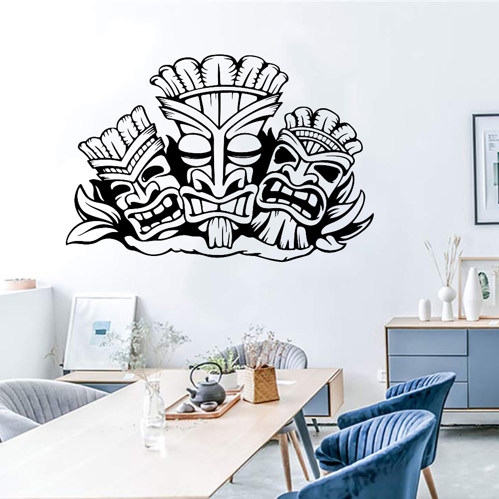 Baby Nursery Wall Mural - 하와이안 토템 벽 스티커, 알로하 하와이