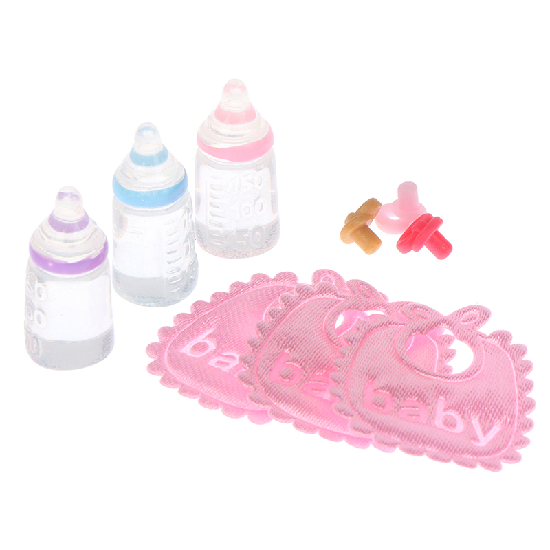 Baby Nursery Accessories - 1:12 인형 집 미니어처 젖병 젖꼭지