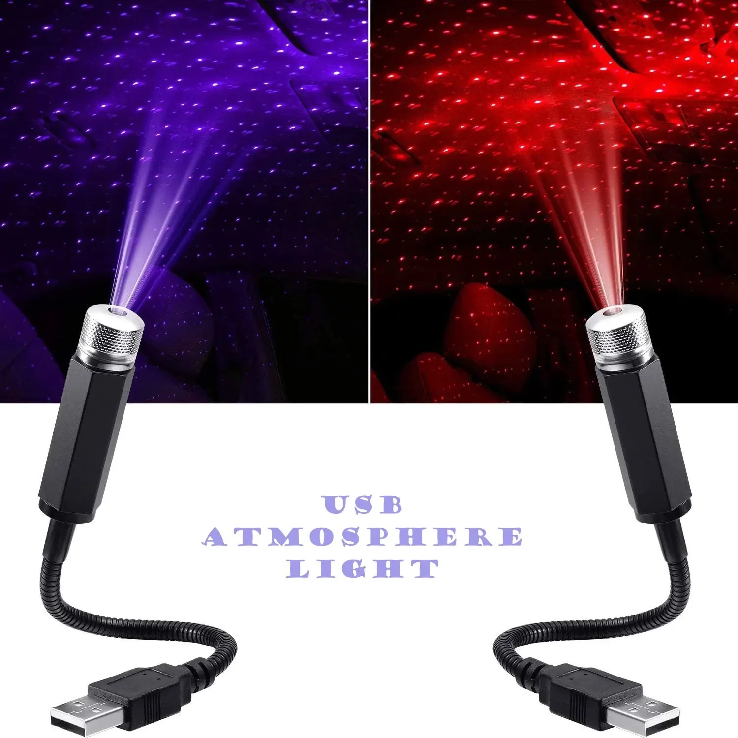 Night Light Projector Stars - QXNY 미니 자동차 LED 별빛 하늘