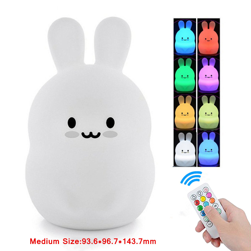 Baby Nursery Light - 터치 센서 토끼 야간 조명 원격