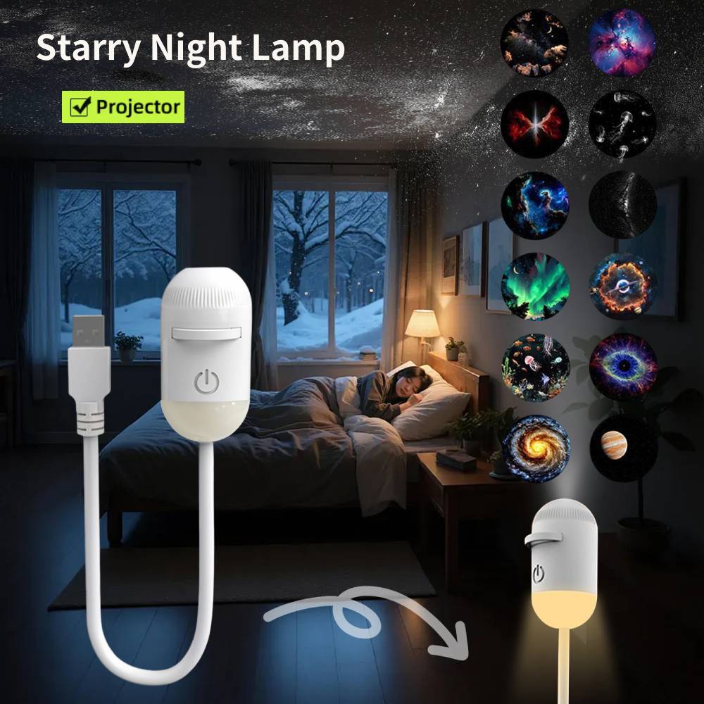 Night Light Projector Stars - 미니 갤럭시 스타 프로젝터 야간 조명