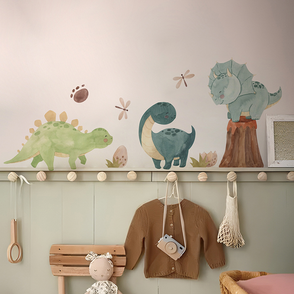 Baby Nursery Accessories - 공룡 벽 데칼, 디노 알파벳 벽