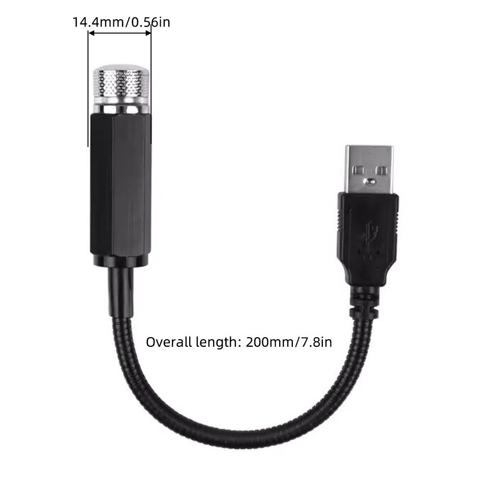 Night Light Projector Stars - 5V USB 미니 자동차 LED 별빛
