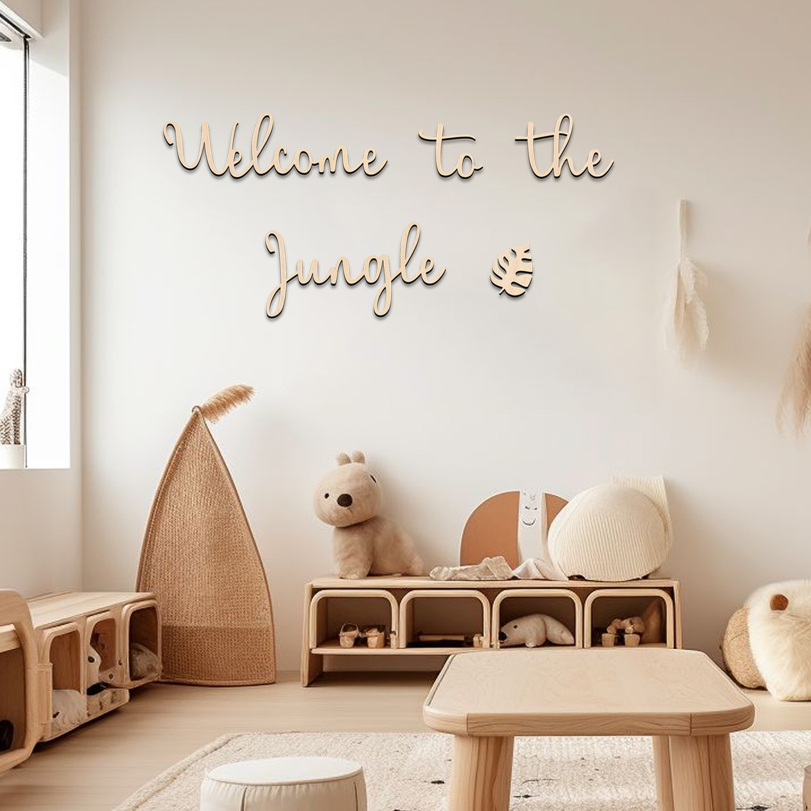 Baby Nursery Ideas - 정글 나무 간판 - 아이 방