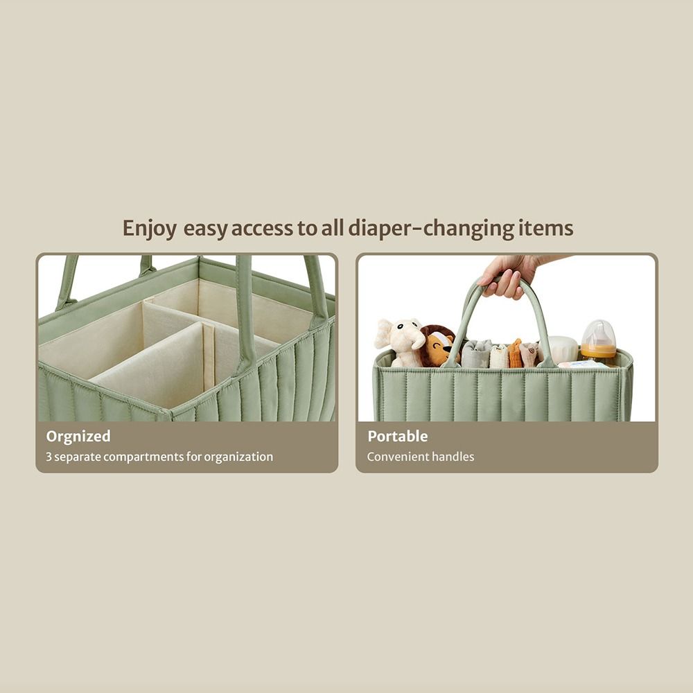 Baby Nursery Handles - 대용량 아기 기저귀 보관 가방 휴대용