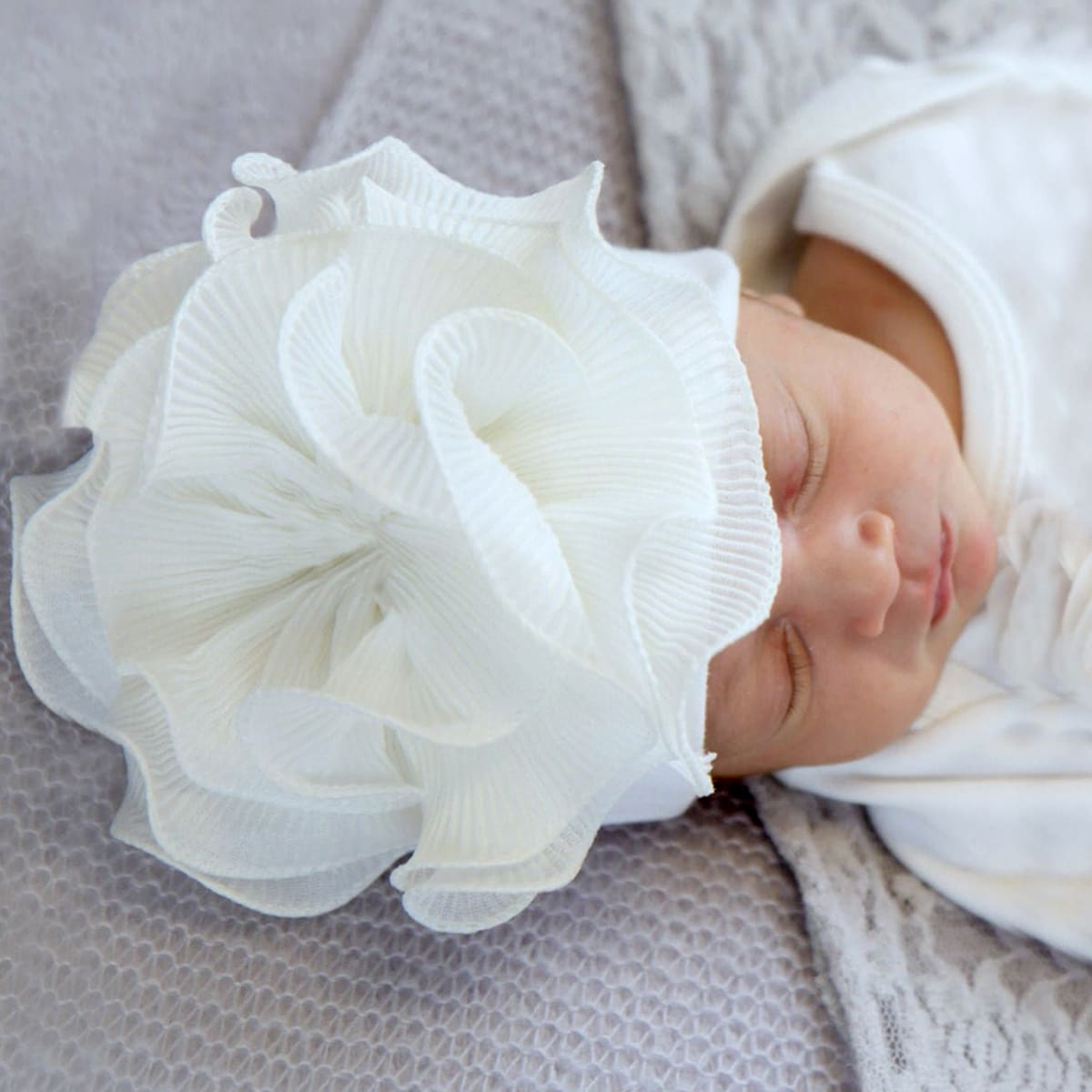 Baby Nursery Images - Ylsteed 신생아 병원 모자, 큰 장미