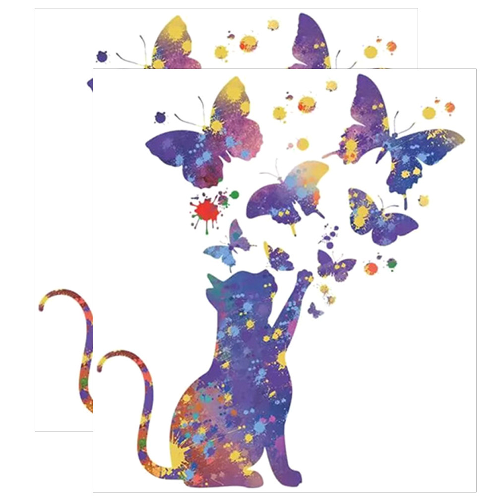 2장의 홈 데코 나비, 고양이 모양 벽 스티커, 아이방 - Wall Decal Nursery 리뷰 및 가격