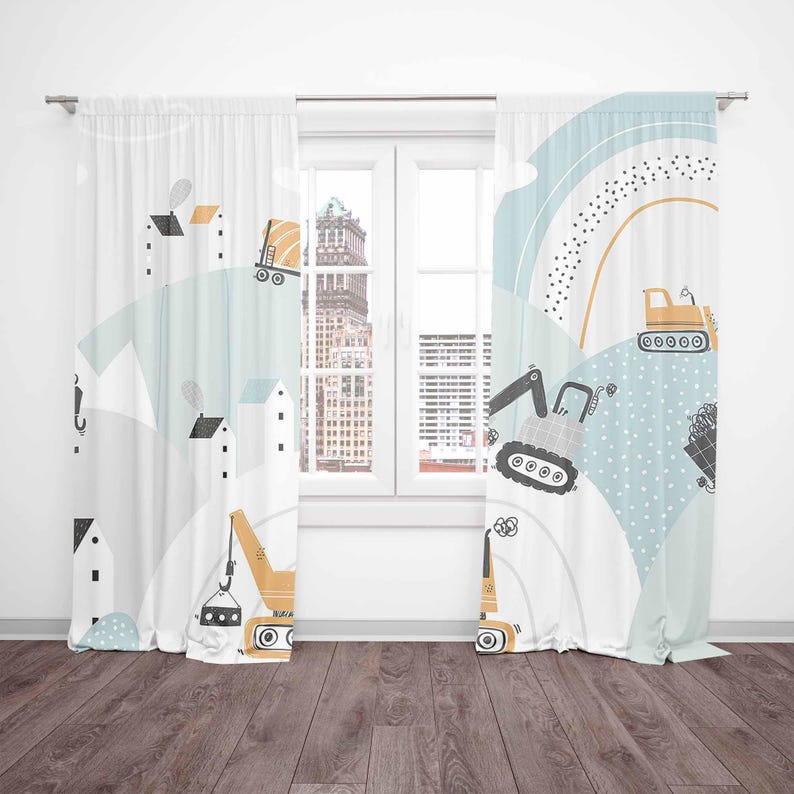 아기 소년 보육원 커튼 무지개 구름 운송 자동차 어린이 - Baby Nursery Blackout Curtains 리뷰 및 가격