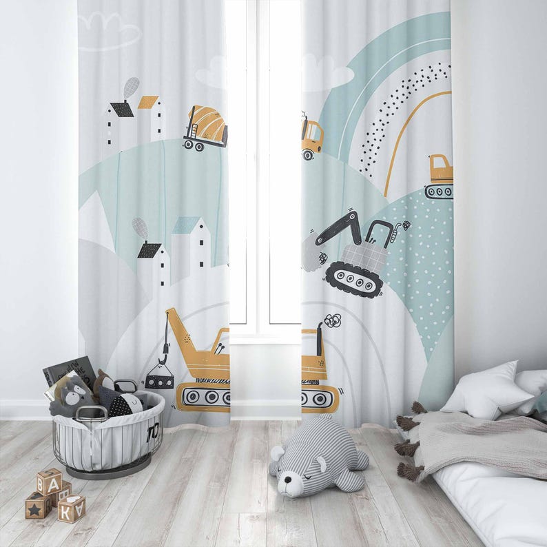 아기 소년 보육원 커튼 무지개 구름 운송 자동차 어린이 - Baby Nursery Blackout Curtains 리뷰 및 가격