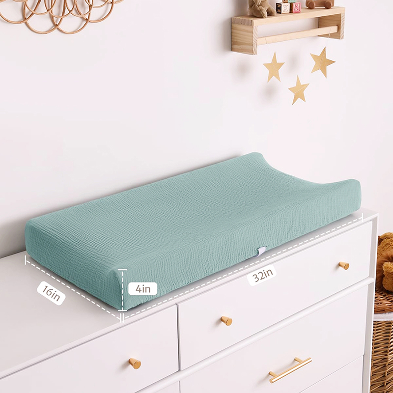 2PCS 아기 기저귀 교환 패드 커버 무슬린 부드럽고  - Changing Table Topper 리뷰 및 가격