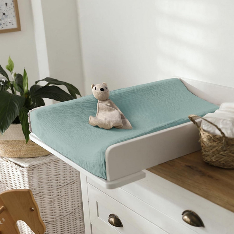 2PCS 아기 기저귀 교환 패드 커버 무슬린 부드럽고  - Changing Table Topper 리뷰 및 가격