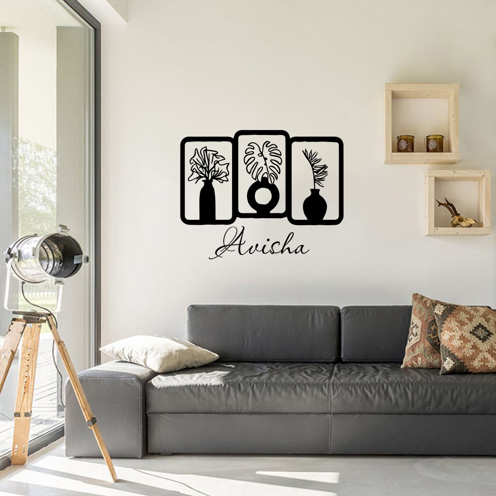 1PC 귀여운 꽃병 맞춤형 텍스트 보육원 벽 스티커 비 - Wall Decal Nursery 리뷰 및 가격