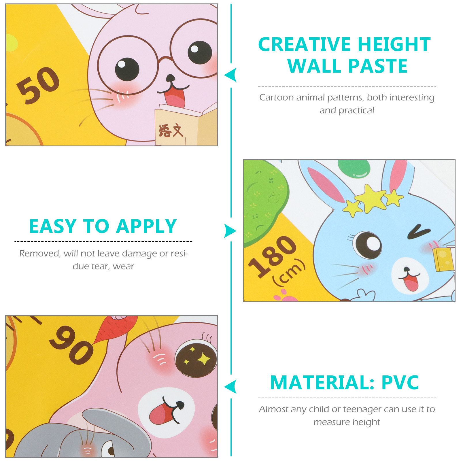 PVC 어린이용 벽 스티커 탈부착 가능 높이 눈금표시  - Wall Decal Nursery 리뷰 및 가격