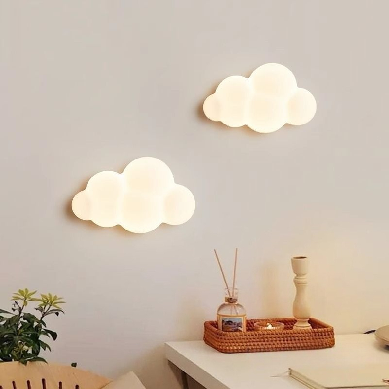흰 구름 벽 조명 어린이 방 보육원 스타 램프 침실 머 - Baby Nursery Light 리뷰 및 가격
