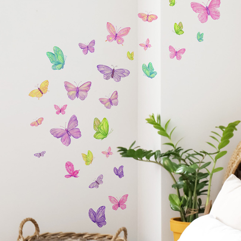 로맨틱 나비 벽 스티커 크리 에이 티브 홈 벽 장식 자 - Baby Nursery Wall Mural 리뷰 및 가격