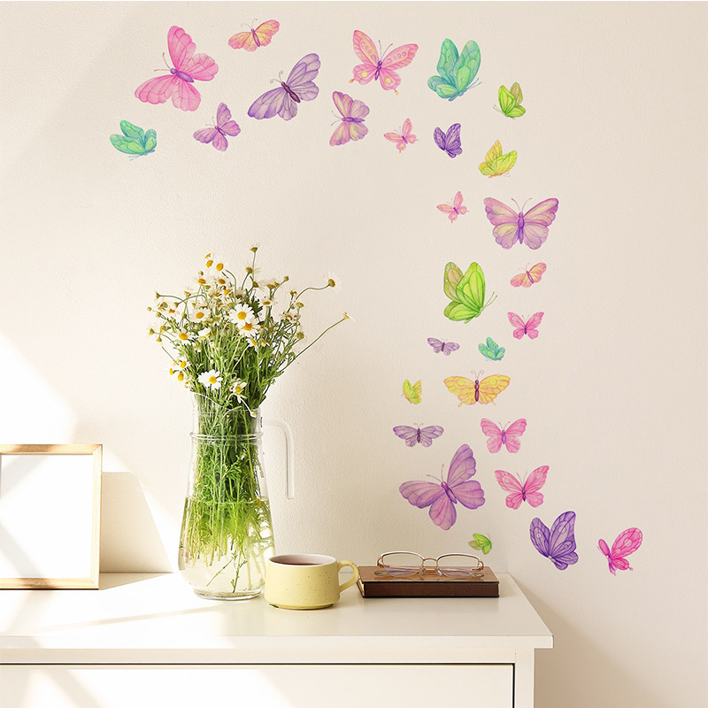 로맨틱 나비 벽 스티커 크리 에이 티브 홈 벽 장식 자 - Baby Nursery Wall Mural 리뷰 및 가격