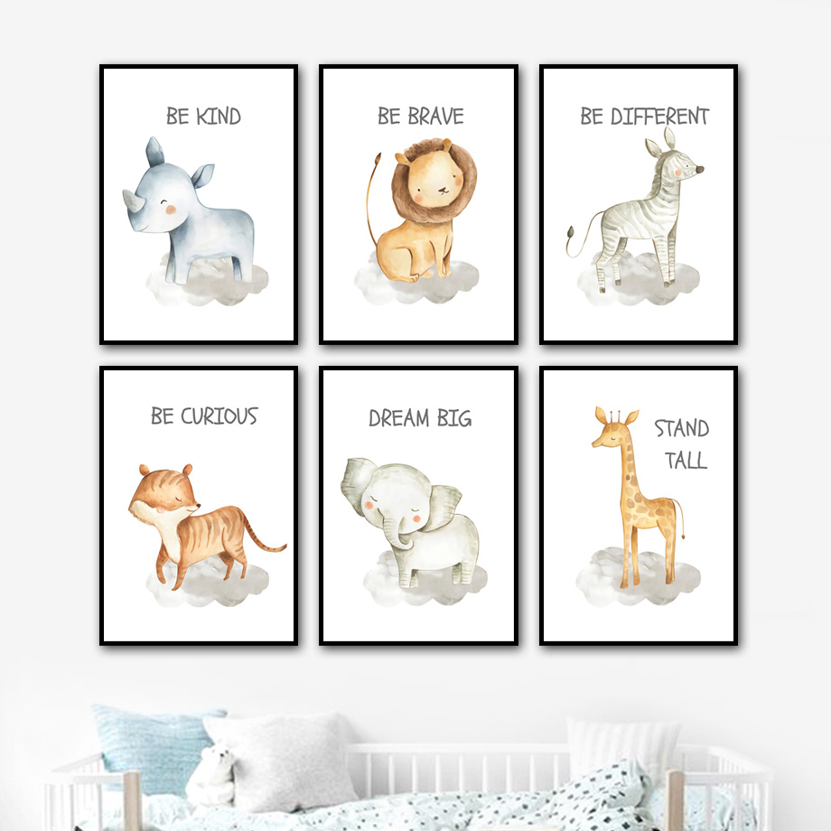 보육 벽 아트 캔버스 회화 사자 코끼리 기린 얼룩말 호 - Baby Zebra Nursery 리뷰 및 가격