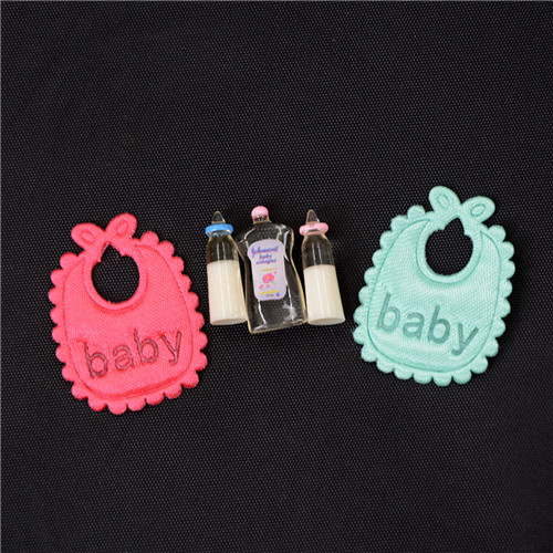 1:12 인형 집 미니어처 아기 병 샴푸 턱받이 세트  - Baby Nursery Accessories 리뷰 및 가격