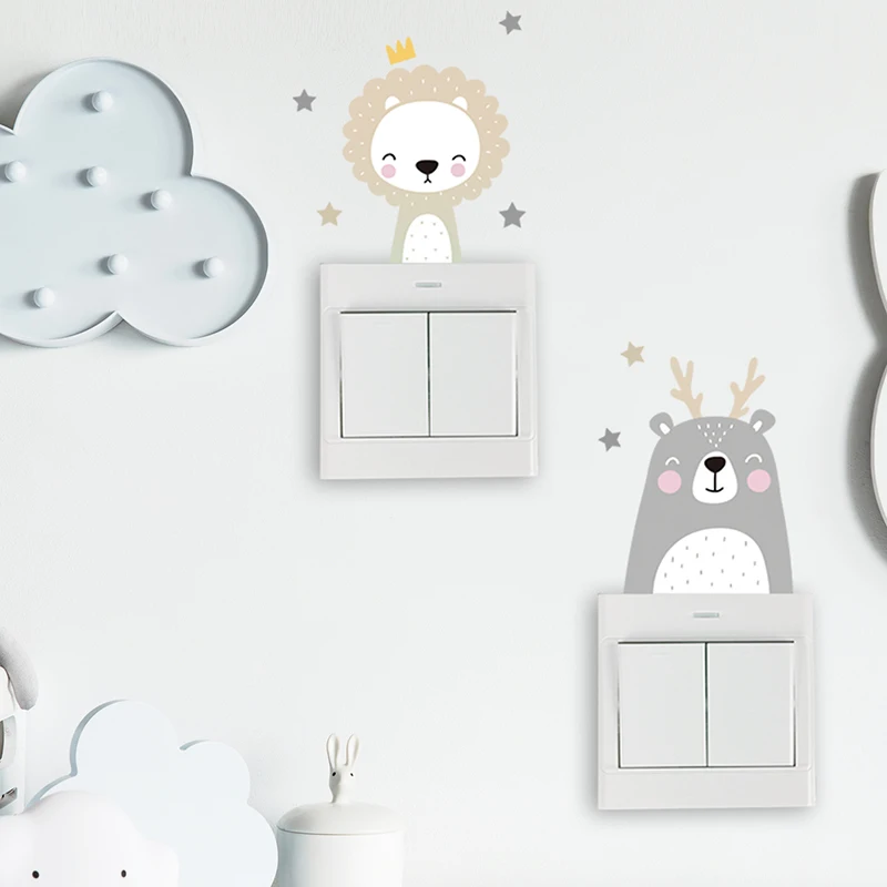 6개의 보헤미안 스타일의 기분 좋은 동물 데칼은 웃는  - Wall Decal Nursery 리뷰 및 가격