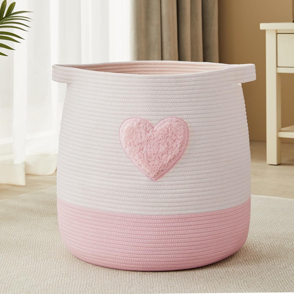 핑크색 세탁 바구니, 아이/여자아이용 담요 바구니, 블 - Laundry Hamper Nursery 리뷰 및 가격