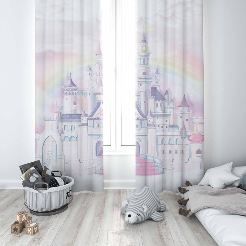 공주 성 유아용 커튼 어린이 침실 커튼 블랙아웃 유아용 - Baby Nursery Blackout Curtains 리뷰 및 가격