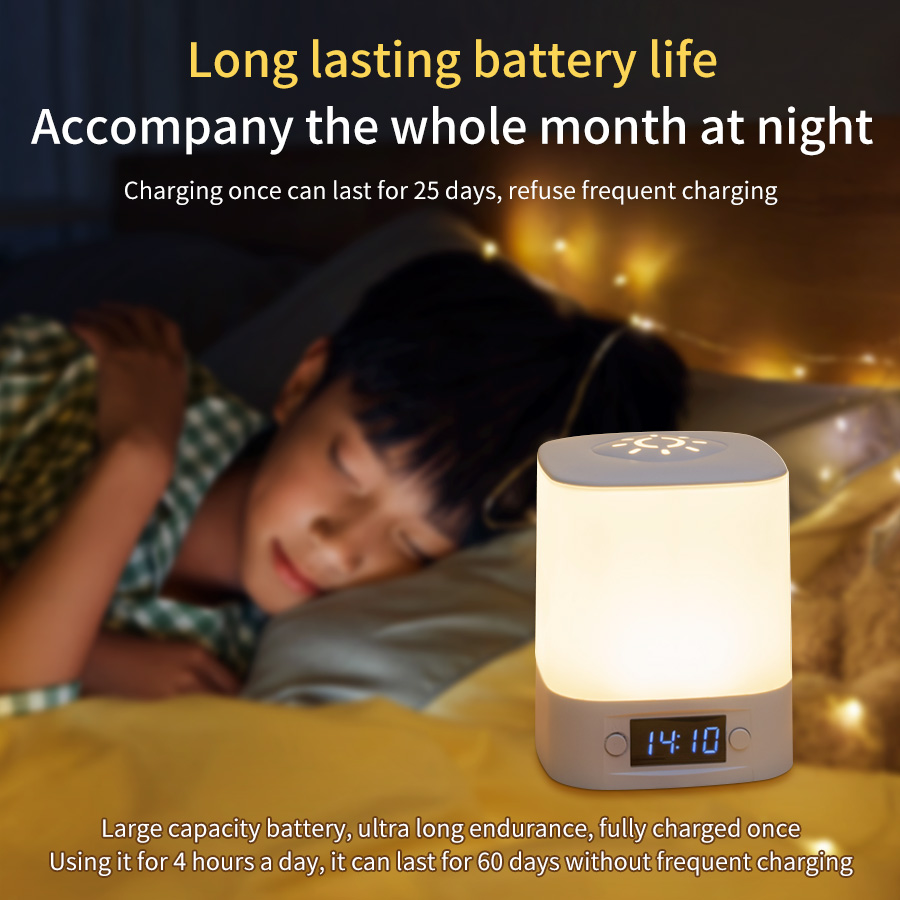 LED 테이블 램프 USB 충전식 시간 표시 시계 터치 - Baby Nursery Light 리뷰 및 가격