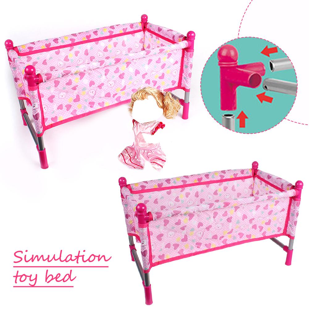 장난감 침대 시뮬레이션 아기 인형 침대 유아용 침대 가 - Baby Nursery Accessories 리뷰 및 가격