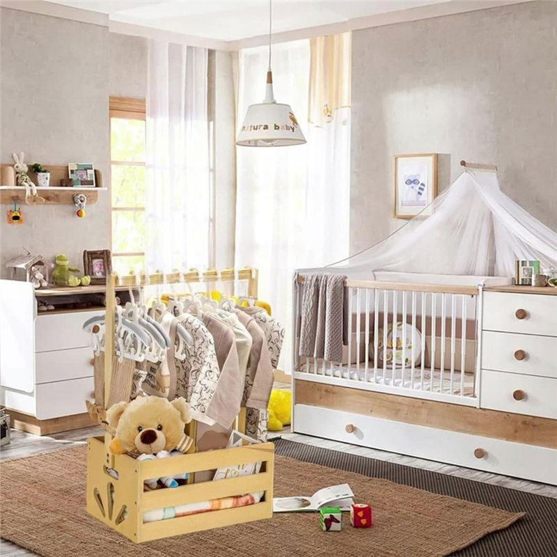 나무 손잡이가 달린 아기 선물 바구니, 아기 수납용품  - Baby Nursery Handles 리뷰 및 가격