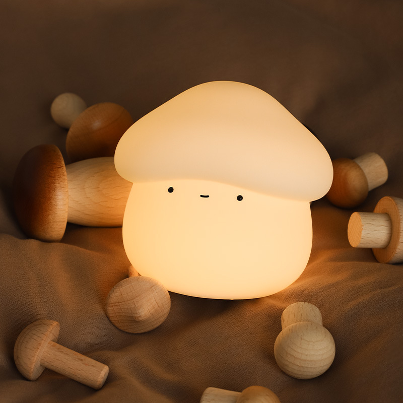1Pcs 버섯 머리 모양 실리콘 야간 조명 USB 충전 - Baby Nursery Light 리뷰 및 가격
