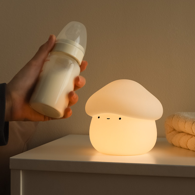1Pcs 버섯 머리 모양 실리콘 야간 조명 USB 충전 - Baby Nursery Light 리뷰 및 가격