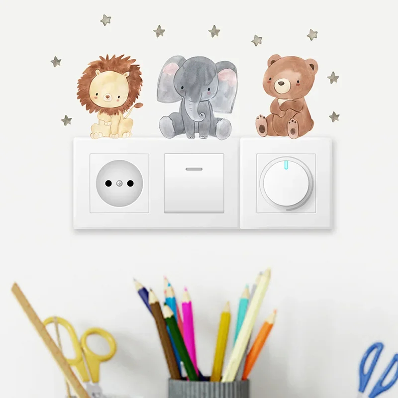 1/2/4/6set 어린이 방을위한 만화 동물 벽 스티 - Wall Decal Nursery 리뷰 및 가격