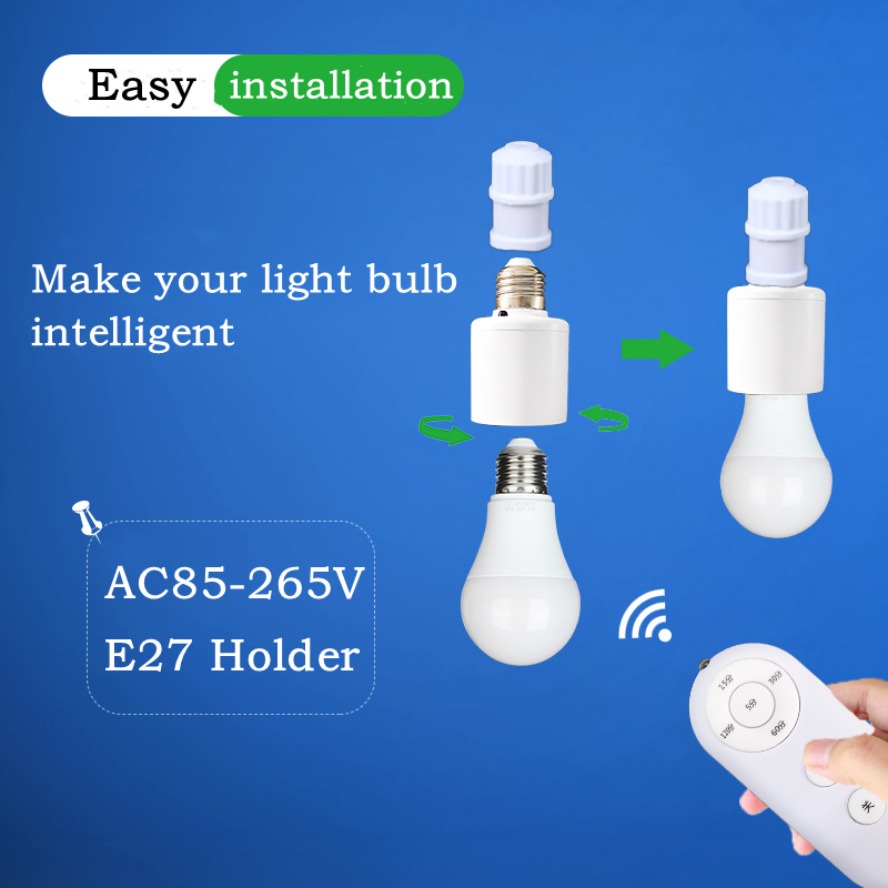 E27 60W 무선 원격 제어 스마트 타이머 스위치 램 - Baby Nursery Light 리뷰 및 가격