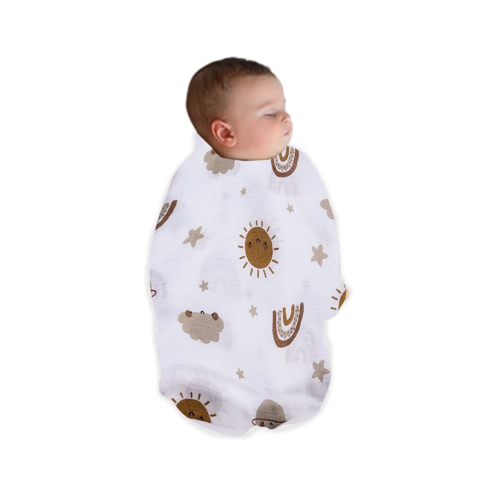 120x110cm 대나무 면 아기 모슬린 싸는 담요 귀 - Swaddle Blanket Muslin 리뷰 및 가격