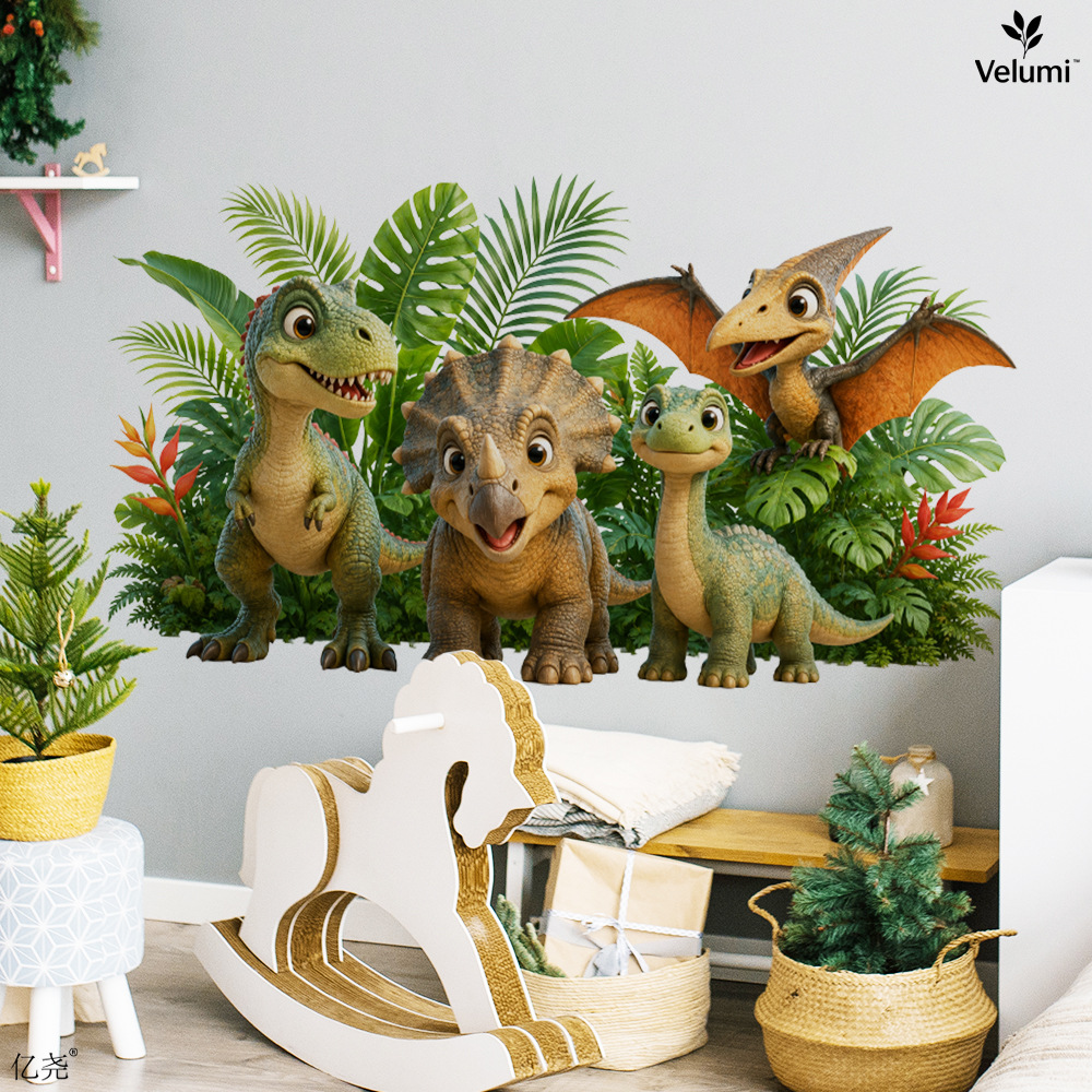 귀여운 3D 공룡 벽 스티커 어린이 공룡 생일 파티 장 - Baby Nursery Wall Mural 리뷰 및 가격