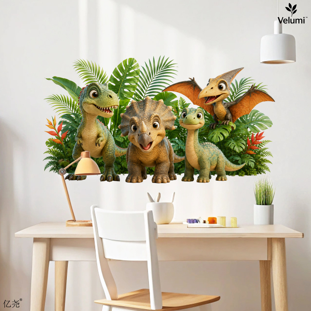 귀여운 3D 공룡 벽 스티커 어린이 공룡 생일 파티 장 - Baby Nursery Wall Mural 리뷰 및 가격